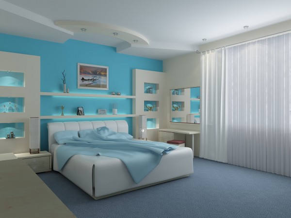 Turquoise-romantique-et-sexy-chambre-idées-design