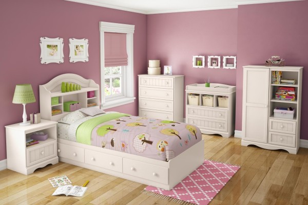 blanc-chambre-mobilier-pour-filles