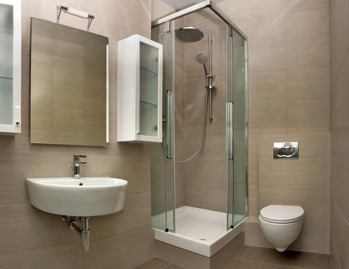 Cabine de douche avec portes coulissantes en verre