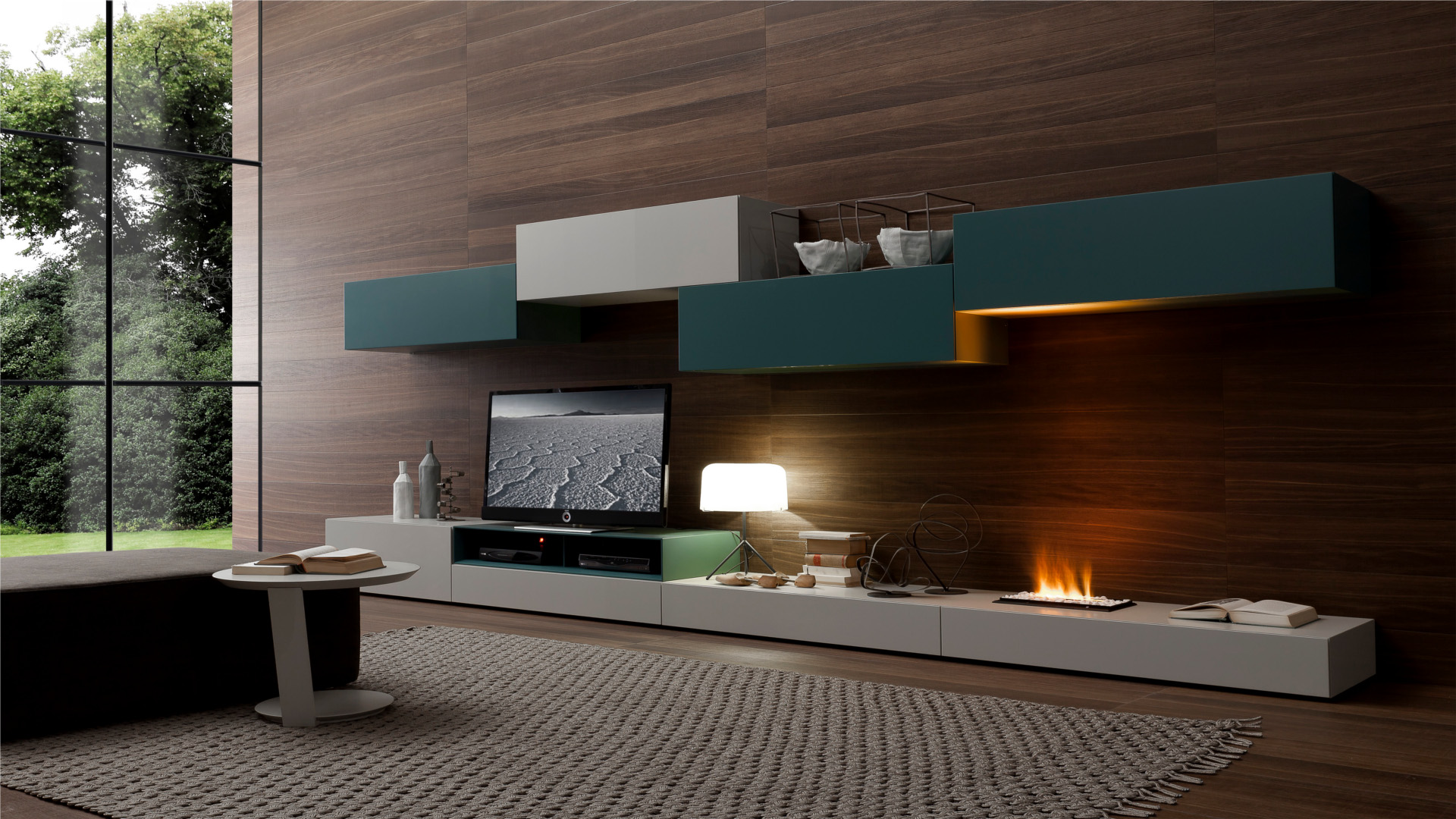 Systèmes modulaires dans le salon pour une belle décoration