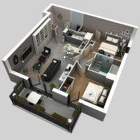 Image de conception de salle 3d