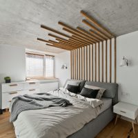 intérieur du plafond avec une solution de béton dans la photo de la chambre