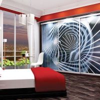 conception de la garde-robe dans le couloir de MDF photo