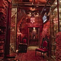 intérieur de cuisine steampunk avec photo effet antique