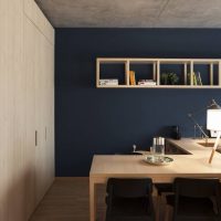 conception de plafond avec du béton dans l'image de la cuisine