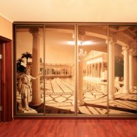 style de meuble d'angle dans le couloir de mdf photo