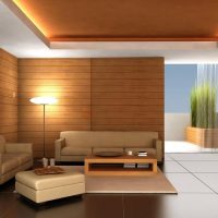 doublure dans un bel intérieur d'une chambre en aluminium
