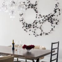 beaux papillons à l'intérieur du couloir photo