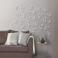 beaux papillons dans le décor de la photo du couloir