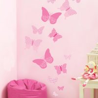 papillons inhabituels dans la conception de la photo de la chambre