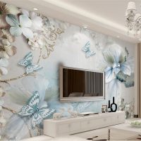 beaux papillons dans la photo intérieure de la chambre