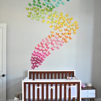 beaux papillons dans le style de la photo de la chambre