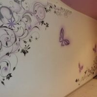 beaux papillons dans le style de la photo de la chambre