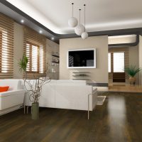 beau chêne blanc à l'intérieur de la photo de la chambre