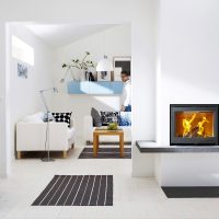 beau sol blanc dans le style de la cuisine photo