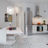 beau sol blanc dans le style d'une photo de l'appartement