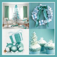 couleur tiffany lumineuse dans le décor d'une photo pour enfants