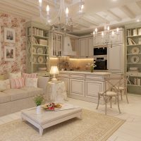 beau décor du couloir dans le style de l'image shabby chic