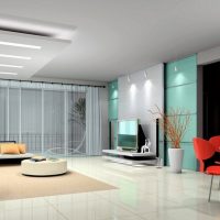 décor de chambre chic dans l'image de style high-tech