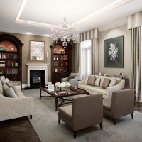 décor inhabituel de l'appartement à l'image de style anglais