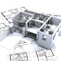 design de chalet lumineux dans l'image de style architectural