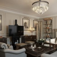 photo de conception de chambre de style américain lumière