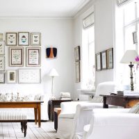 couloir de lumière intérieur dans les tons blancs