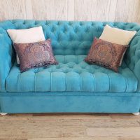 magnifique décor du couloir en photo couleur turquoise