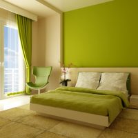 belle conception de la chambre à coucher dans diverses couleurs image