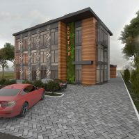beau décor d'une maison de campagne dans un style architectural