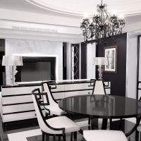 intérieur de chambre chic en photo de style art déco