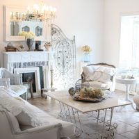couloir intérieur lumineux dans le style de photo minable chic