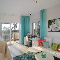 style de couloir en photo couleur turquoise