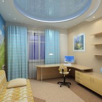 intérieur de chambre lumineux dans diverses couleurs image