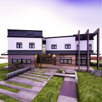magnifique intérieur de chalet en photo de style architectural