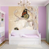 papillons inhabituels à l'intérieur de la photo de la pièce