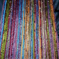 rideaux inhabituels fils dans le style d'une photo de chambre