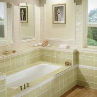 diseño brillante de un baño con ducha en colores brillantes photo