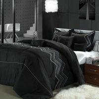 style de chambre inhabituel dans l'image de couleur noire