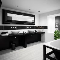 intérieur de la chambre lumineuse en photo noir et blanc