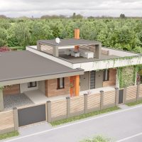 design inhabituel d'une maison de campagne dans une image de style architectural