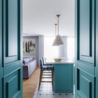 photo de chambre chic couleur tiffany