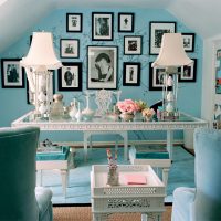 belle couleur tiffany dans le décor de la photo de la cuisine
