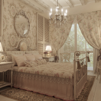 belle décoration du couloir dans le style de photo shabby chic