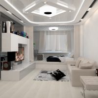 belle photo de chambre de style high-tech