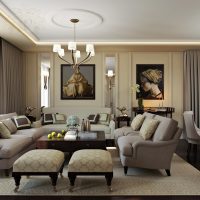 bel intérieur de l'appartement dans le style de la photo d'art déco