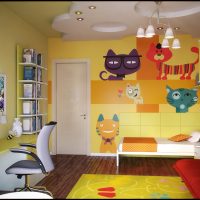 belle chambre intérieur en différentes couleurs image