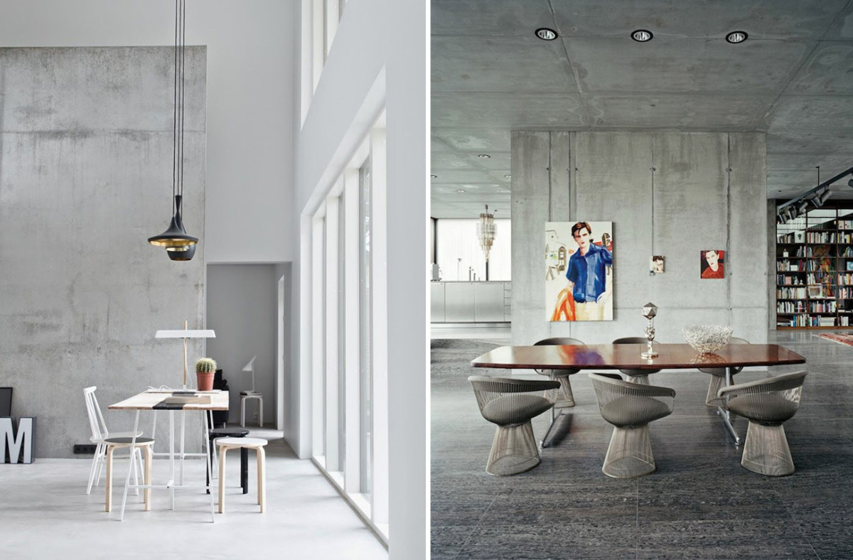 intérieur du plafond avec mortier de béton dans la chambre