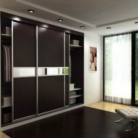 style de meuble dans le couloir de la photo en bois