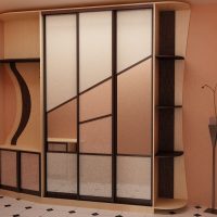 photo de style garde-robe de chambre à coucher en bois